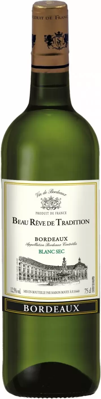 Вино Beau Reve de Tradition Blanc Sec Bordeaux АОC 0.75 л