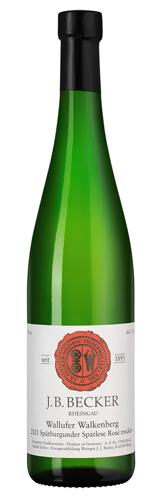 Wallufer Walkenberg Spatburgunder Spatlese Rose J B Becker 2021