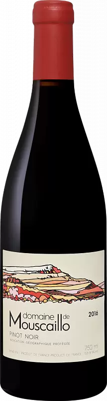 Вино Pinot Noir Domaine de Mouscaillo 2018 г. 0.75 л