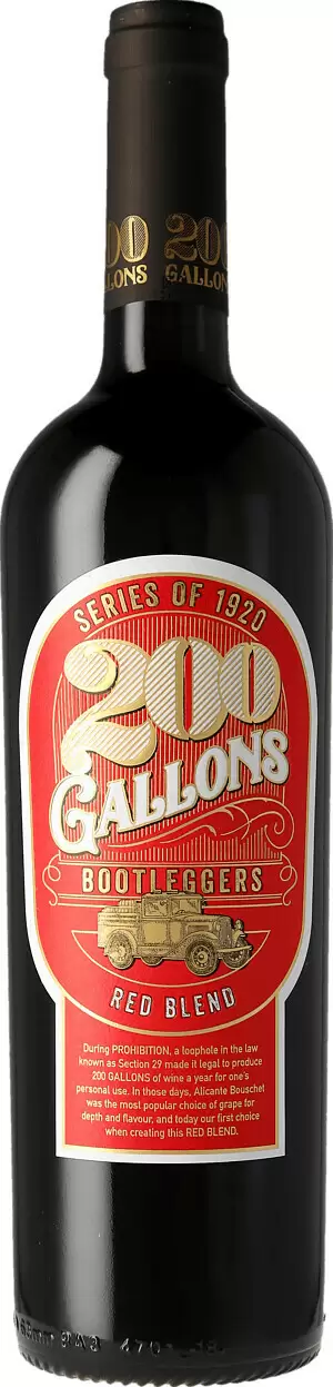 Вино 200 Gallons Bootleggers Red Blend 0.75 л