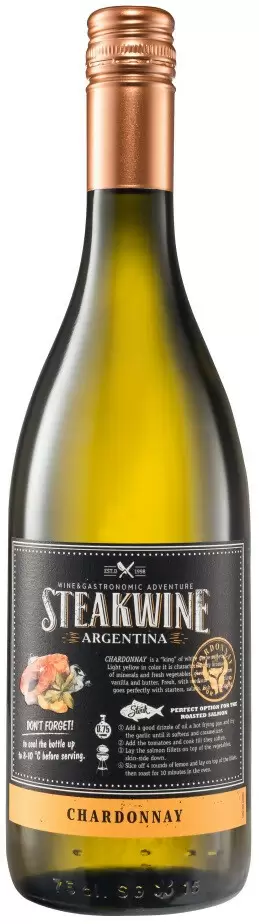 Вино Steakwine Chardonnay Black Label 0.75 л