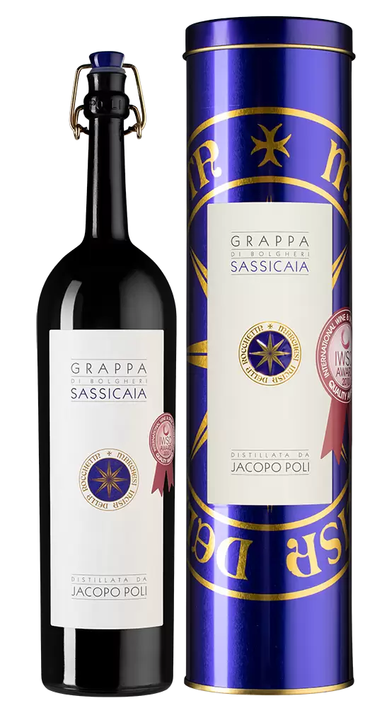 Граппа Sassicaia 2016 г. 0.5 л Gift Box