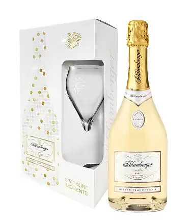 Игристое вино Schlumberger Sparkling Brut Klassik 1 Glass 0.75 л Gift Box