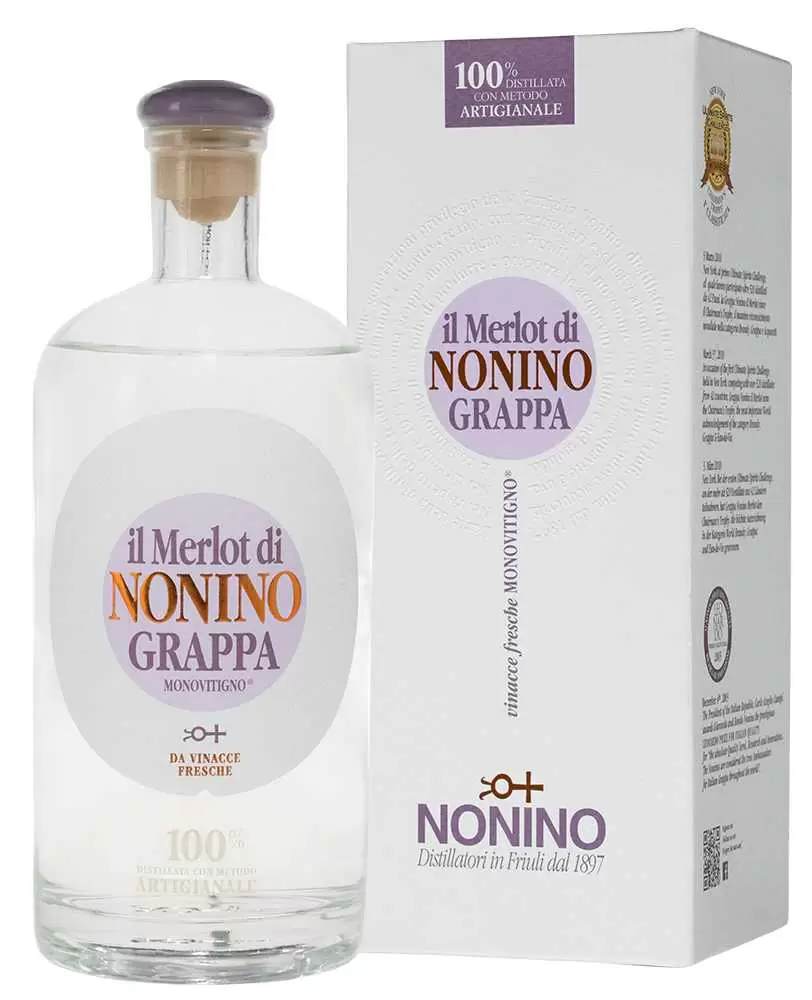Граппа Monovitigno Il Merlot di Nonino 0.7 л Gift Box
