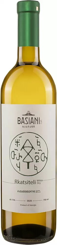 Вино Basiani Rkatsiteli 0.75 л