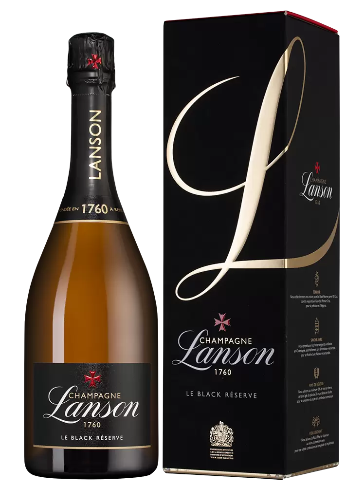 Шампанское Lanson Le Black Reserve Brut 0.75 л Gift Box
