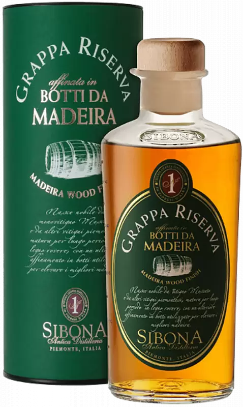 Граппа Sibona Riserva Madeira Wood Finish 0.5 л Gift Box