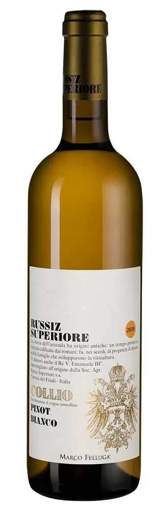 Вино Collio Pinot Bianco 2020 г. 0.75 л