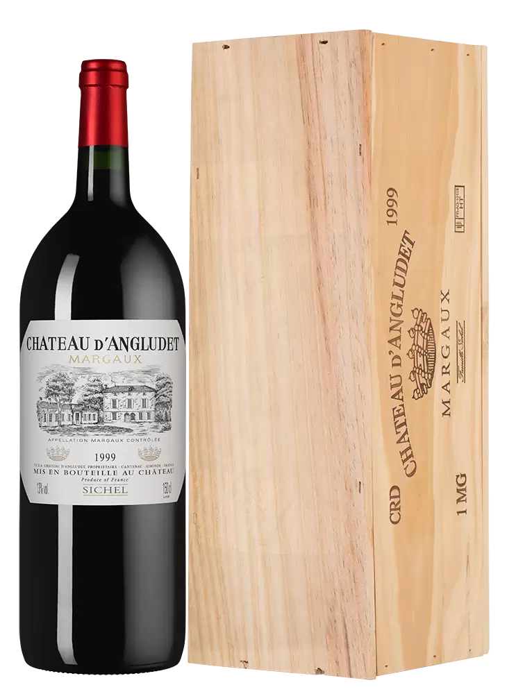 Вино Chateau d'Angludet 1999 г. 1.5 л Gift Box