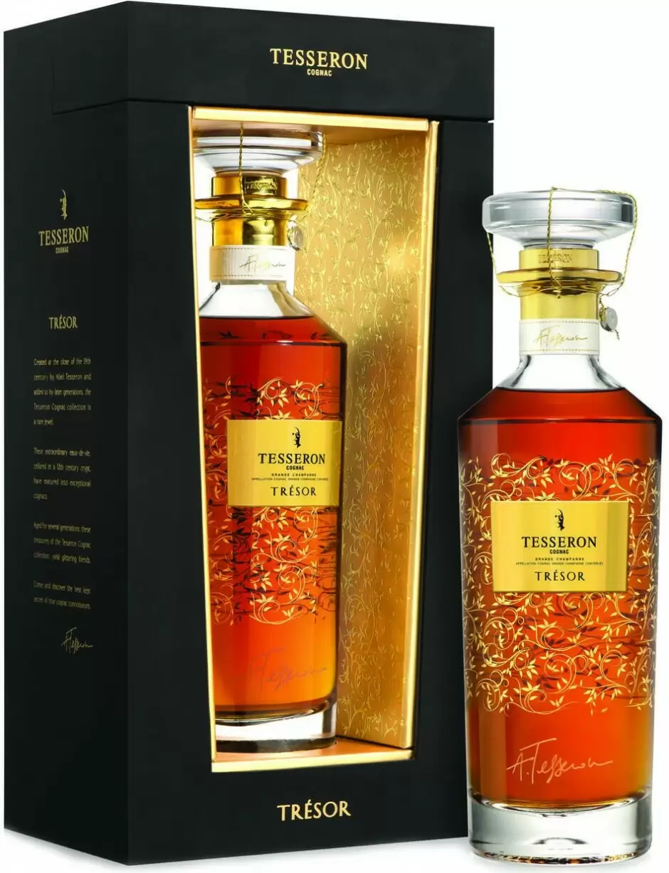 Коньяк Tesseron Tresor Grande Champagne 0.7 л Gift Box Set 1 Decanter