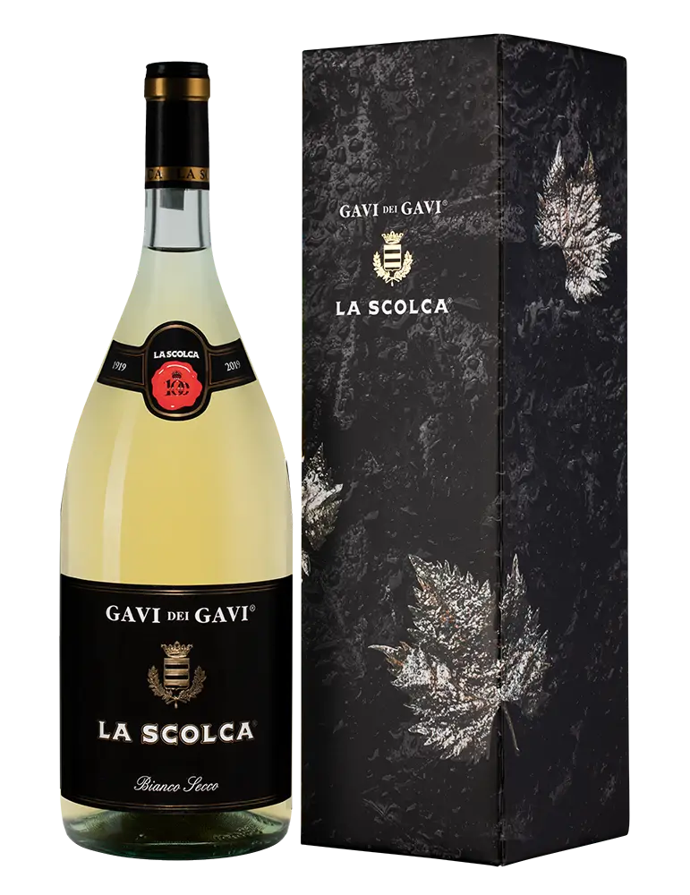 Вино Gavi dei Gavi Etichetta Nera La Scolca 1.5 л в подарочной упаковке
