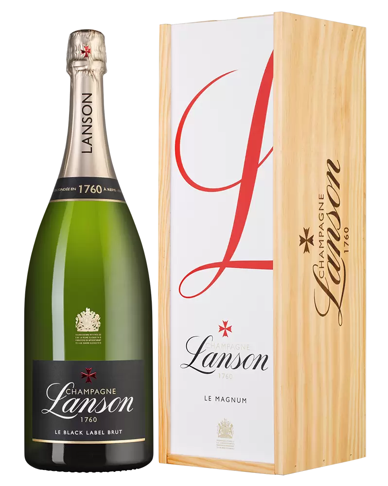 Шампанское Lanson Black Label Brut 1.5 л Gift Box