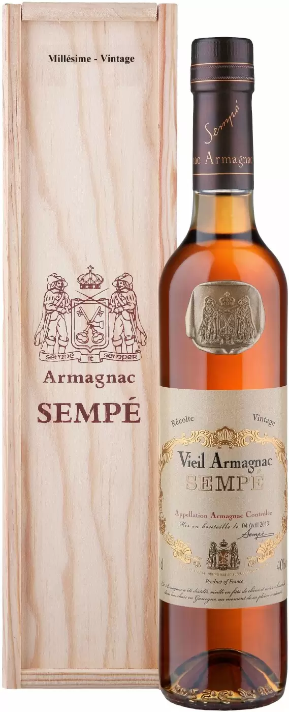 Арманьяк Sempe Vieil Vintage 1954 г. 0.5 л Gift Box