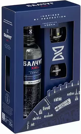 Водка Балчуг XXI Век 2 Стопки 0.5 л
