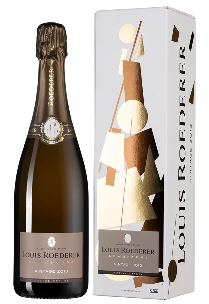 Шампанское Louis Roederer Brut Vintage 2013 г. 0.75 л Gift Box Grafika