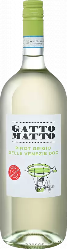 Вино Gatto Matto Pinot Grigio 2020 г. 1.5 л