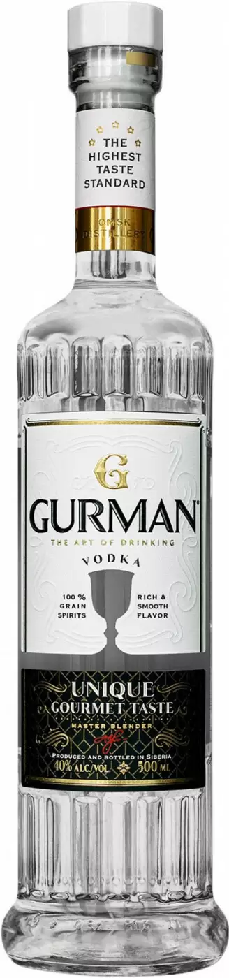 Водка Gurman The art of drinking 0.5 л