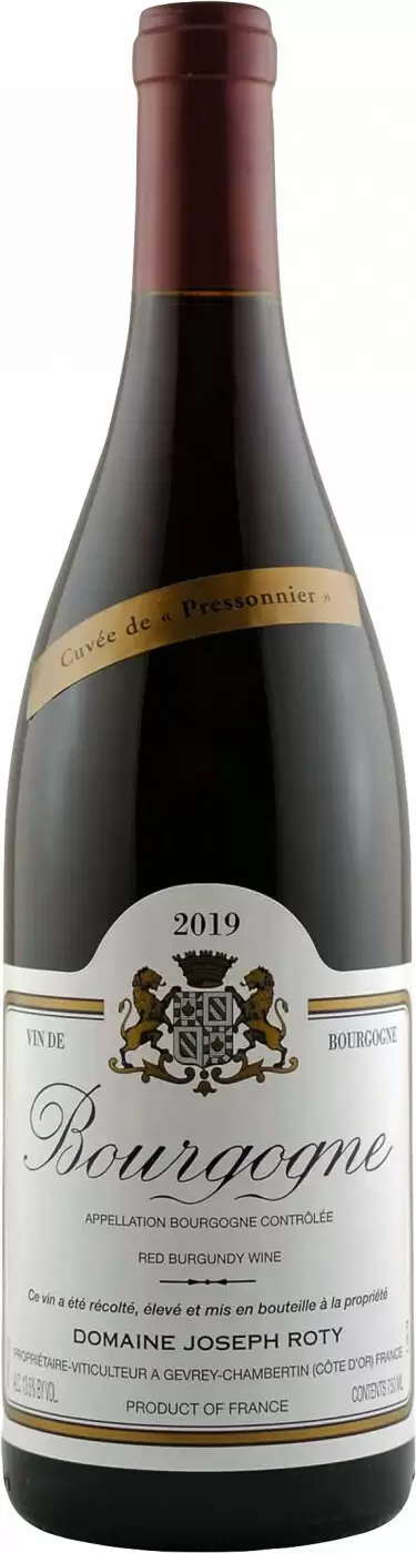 Вино Domaine Joseph Roty Bourgogne Cuvee de Pressonnier 2019 г. 0.75 л
