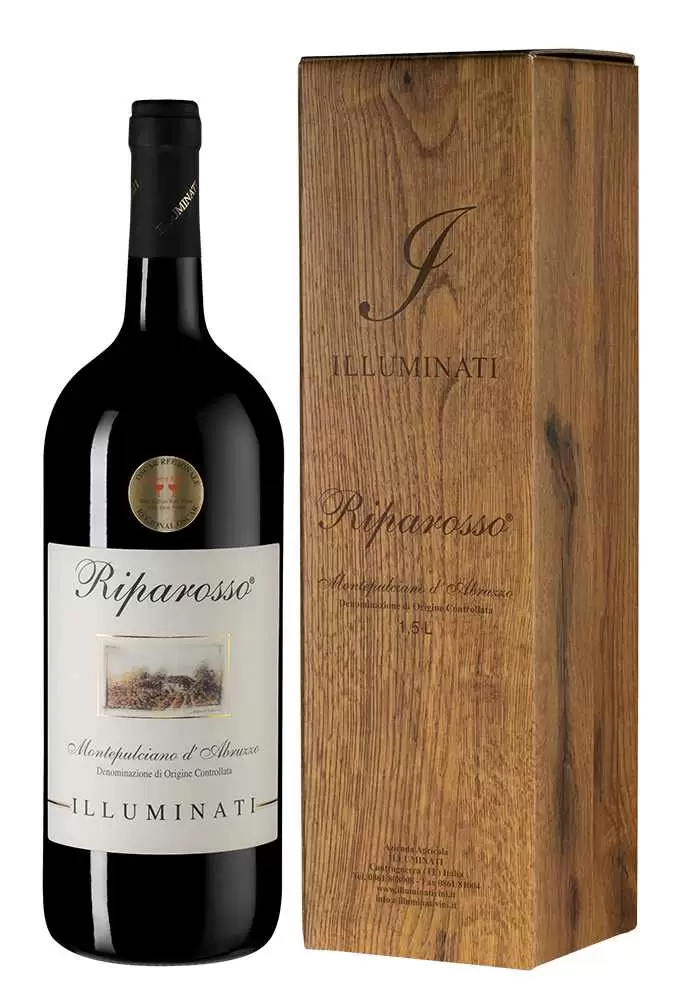 Вино Riparosso Montepulciano d'Abruzzo 2018 г. 1.5 л Gift Box