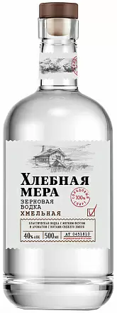 Водка Хлебная Мера Хмельная 0.5 л