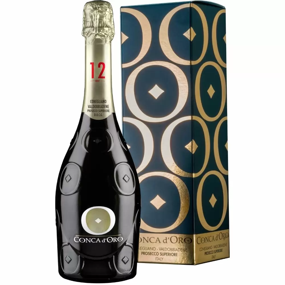 Игристое вино Conca d'Oro Prosecco Superiore Millesimato Conegliano Valdobbiadene Brut 0.75 л Gift Box