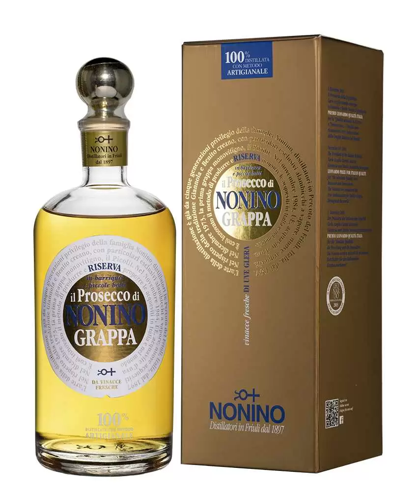 Граппа Monovitigno Il Prosecco Riserva in barriques 0.7 л Gift Box