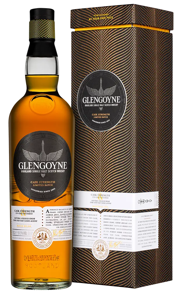 Виски Glengoyne Cask Strength 0.7 л в подарочной упаковке