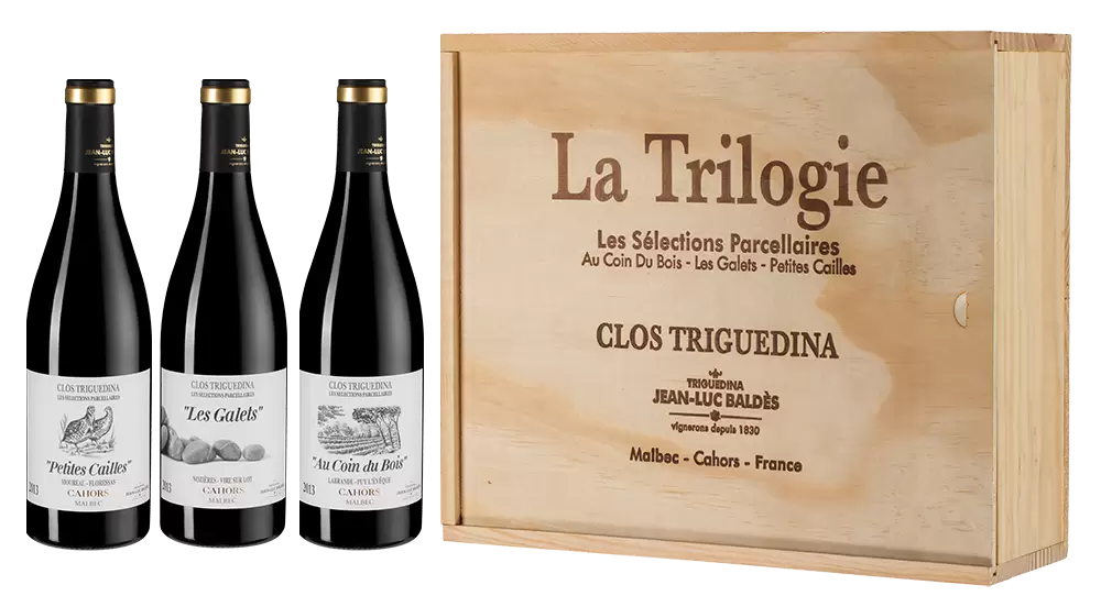 Вино Clos Triguedina Jean-Luc Baldes La Trilogie 0.75 л 3 шт.