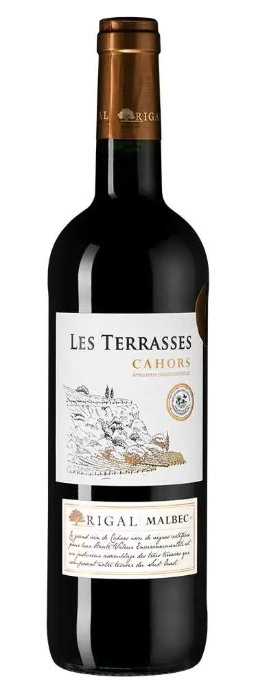 Вино Rigal Cahors Les Terrasses Malbec 2019 г. 0.75 л