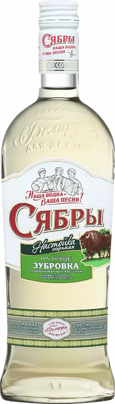 Настойка Сябры На Траве Зубровка 0.5 л