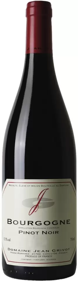 Вино Bourgogne Pinot Noir Domaine Jean Grivot 2014 г. 0.75 л
