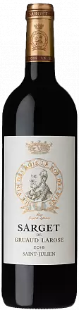Вино Sarget du Gruaud-Larose 2018 г. 0.75 л