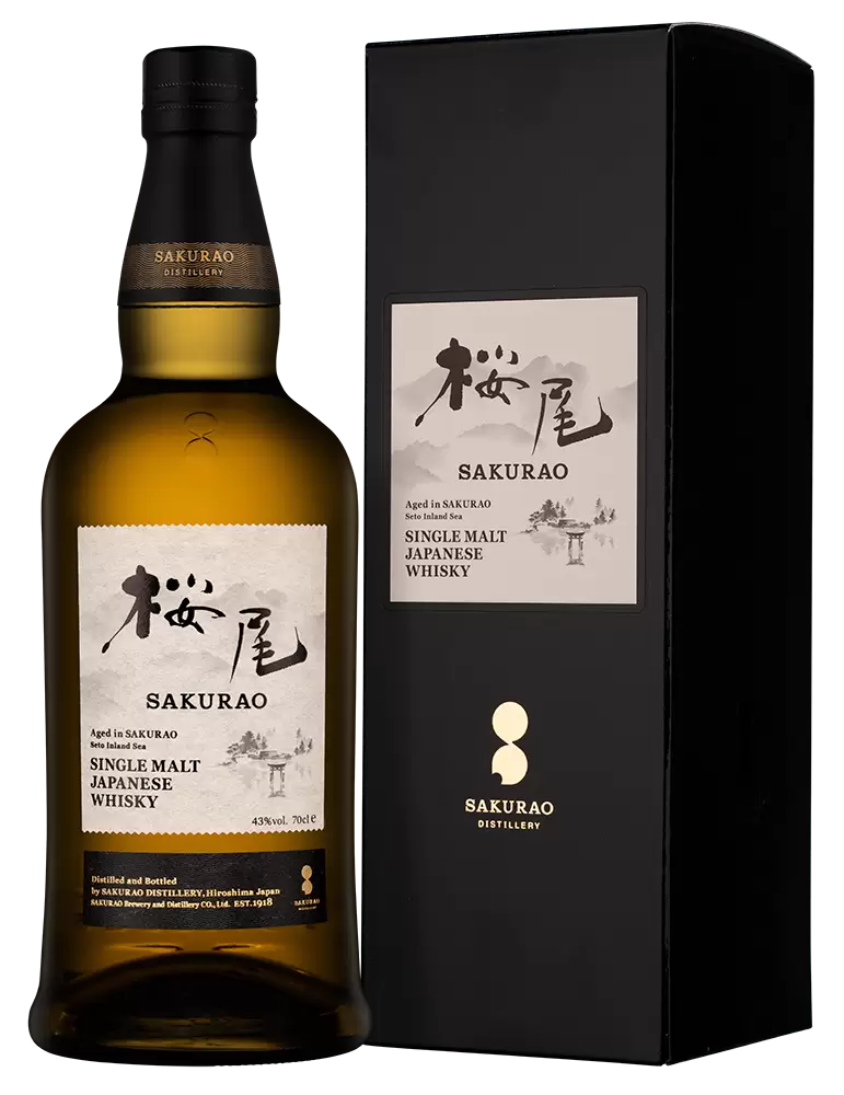 Виски Sakurao Single Malt 0.7 л в подарочной упаковке