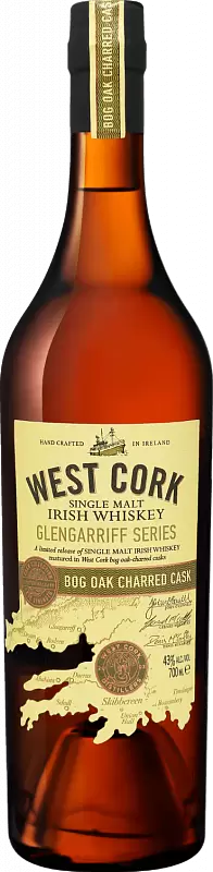 Виски West Cork Glengarriff Series Bog Oak Charred Cask Single Malt Irish 0.7 л