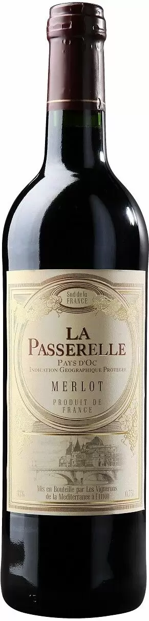 Вино La Passerelle Merlot 0.75 л