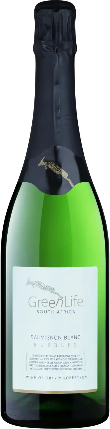 Les Grands Chais de France · GreenLife Sauvignon Blanc Bubbles Extra Brut Robertson WO