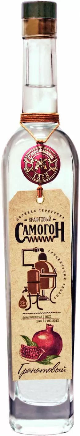 Водка Стрижамент Самогон крафтовый Гранатовый 0.5 л