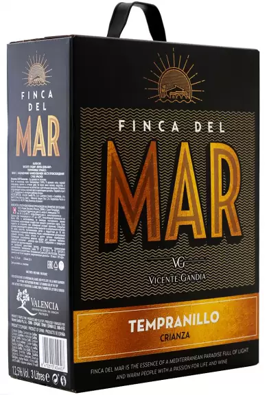 Вино Finca del Mar Tempranillo Crianza Valencia DO 2018 г. 0.75 л