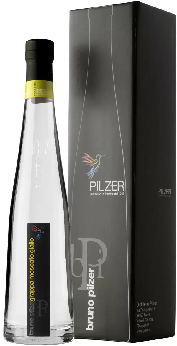Граппа Pilzer Grappa di Moscato Giallo Bruno 0.5 л Gift Box