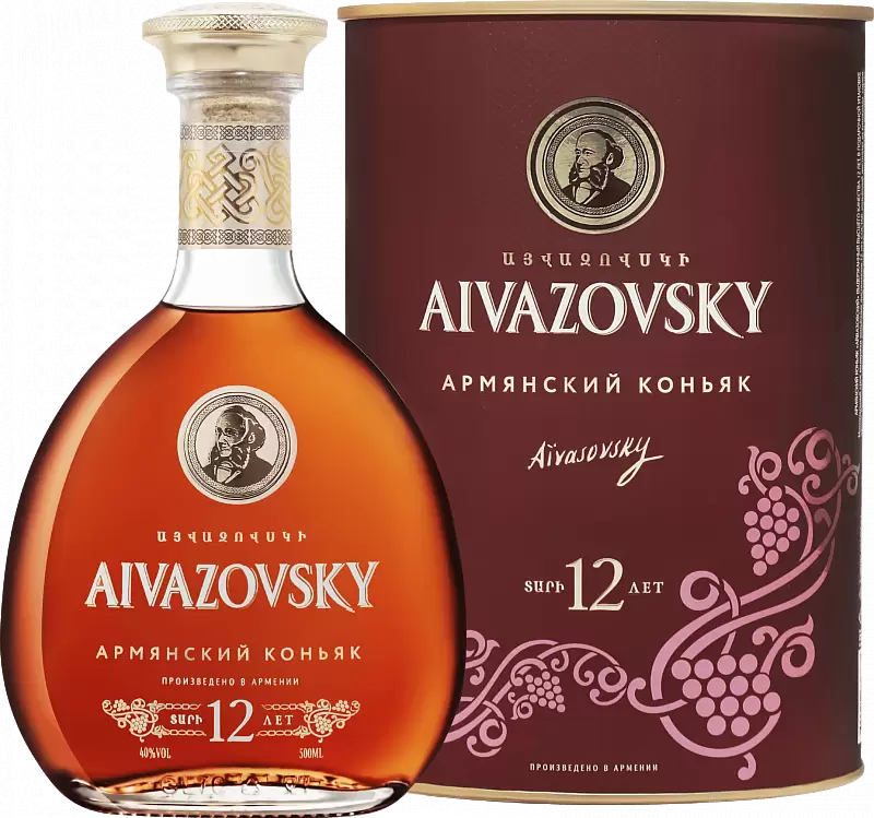 Коньяк Айвазовский Старый 12 Лет 0.5 л Gift Box