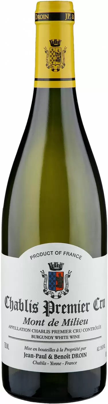 Вино Jean-Paul & Benoit Droin Chablis Premier Cru Mont de Milieu 0.75 л