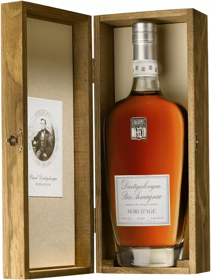Арманьяк Dartigalongue Hors d'Age Bas Armagnac 0.7 л Gift Box Set 1 Decanter