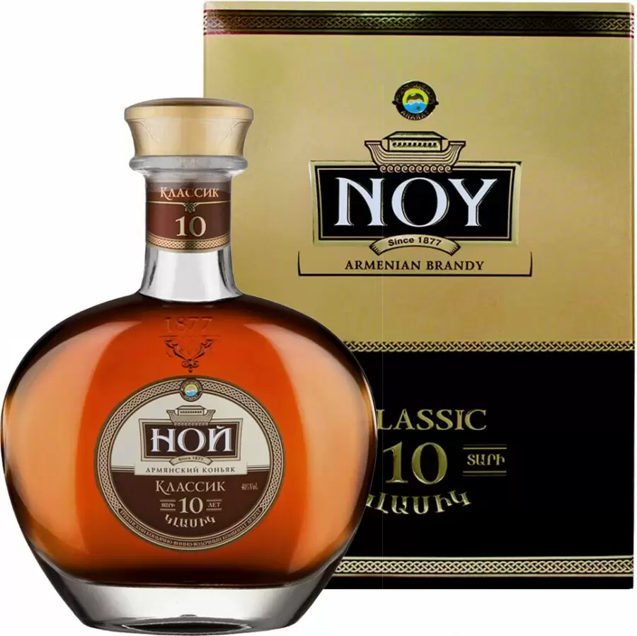 Коньяк Ной Классик 10 Лет 0.5 л Gift Box