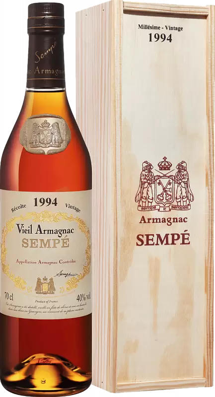 Арманьяк Sempe Vieil Vintage 1994 г. 0.7 л Gift Box
