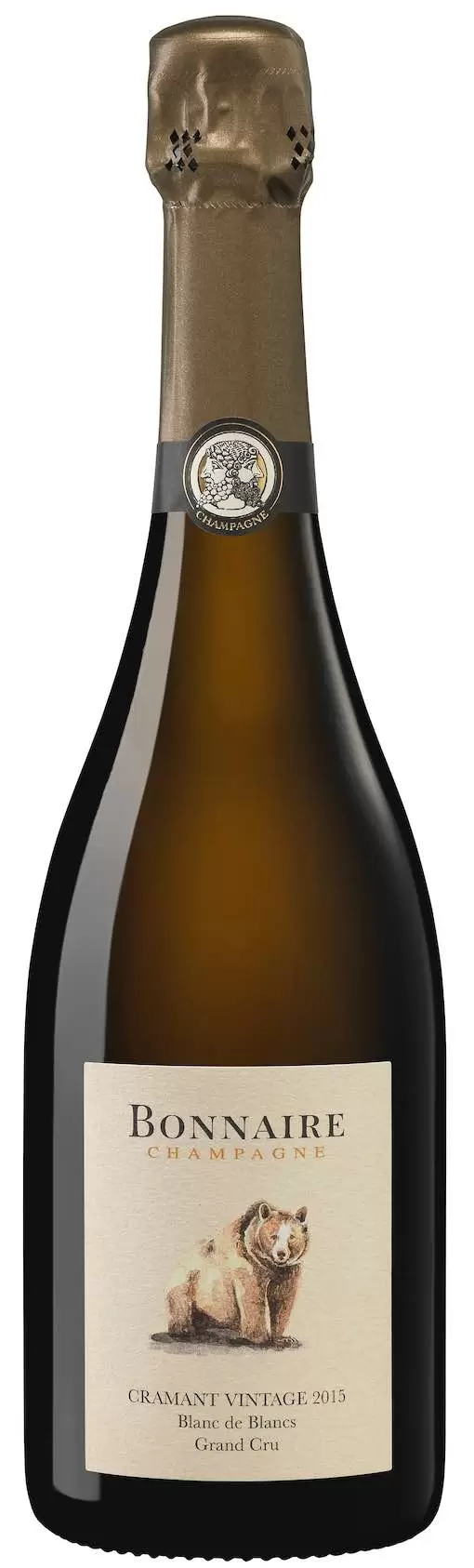 Шампанское Bonnaire Cramant Vintage Grand Cru Blanc de Blancs Brut Champagne AOC 2015 г. 0.75 л