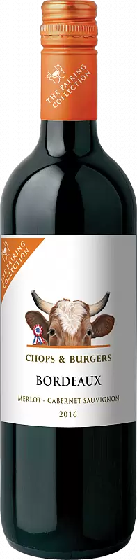 Вино The Pairing Collection Chops & Burgers Merlot Cabernet Sauvignon 2016 г. 0.75 л