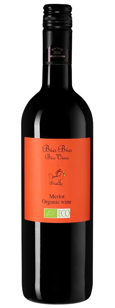 Вино Bio Bio Merlot 2018 г. 0.75 л
