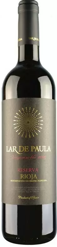 Вино Lar de Paula Tempranillo Reserva Rioja 2012 г. 0.75 л