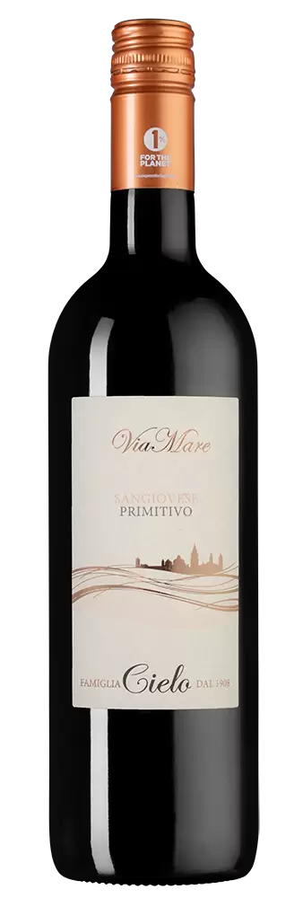 Вино Viamare Sangiovese Primitivo 2018 г. 0.75 л