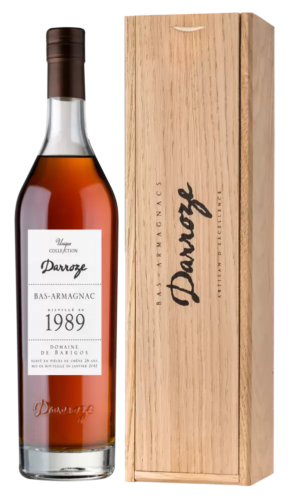 Арманьяк Darroze Unique Collection Chateau de Gaube a Perquie 1989 г. 0.7 л Gift Box